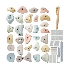 Resin Rock Climbing Holds for All Ages, Large Wall Grips w/ Hardware