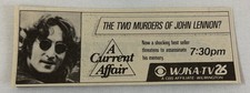 1988 WJKA tv ad ~ A Current Affair TWO MURDERS OF JOHN LENNON The Beatles