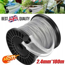 Nylon Strimmer Line, Cord Wire 2.4mm*100m Universal Grass Trimmer NEW! 0.11 per metre