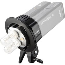 Dual Power Twin Head Bowens Mount for AD200 Pro Flash Strobe Lighting