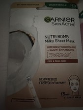 Garnier Nutri Bomb Milky Sheet Mask with Coconut & Hyaluronic Acid 28g x1