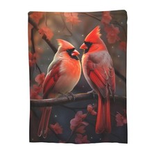 Cardinal Birds Blanket for Girls Women Super Soft Warm Flannel Throw Blankets...
