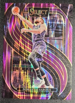 2024-25 Panini Select - Premier Level Domantas Sabonis #135 Purple Flash...