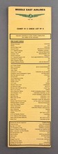 MEA Middle East Airlines De Havilland Comet IV C Check List No 6 1965 Pilot