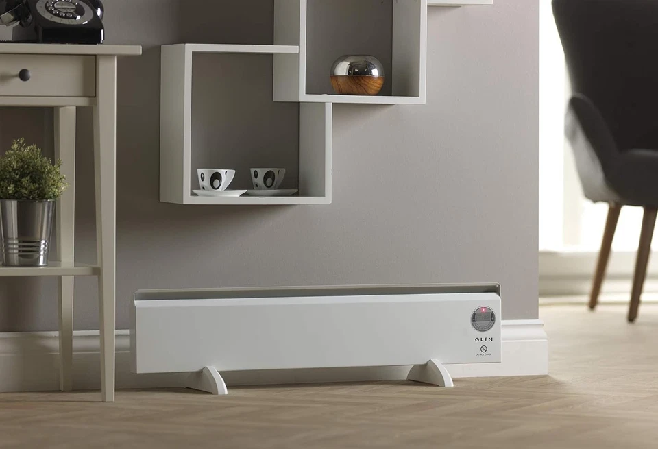 Glen 2150Tie7 Electric Convector Heater, Steel, 500 W, White(Pack Pack of 1  - Image 3 of 4