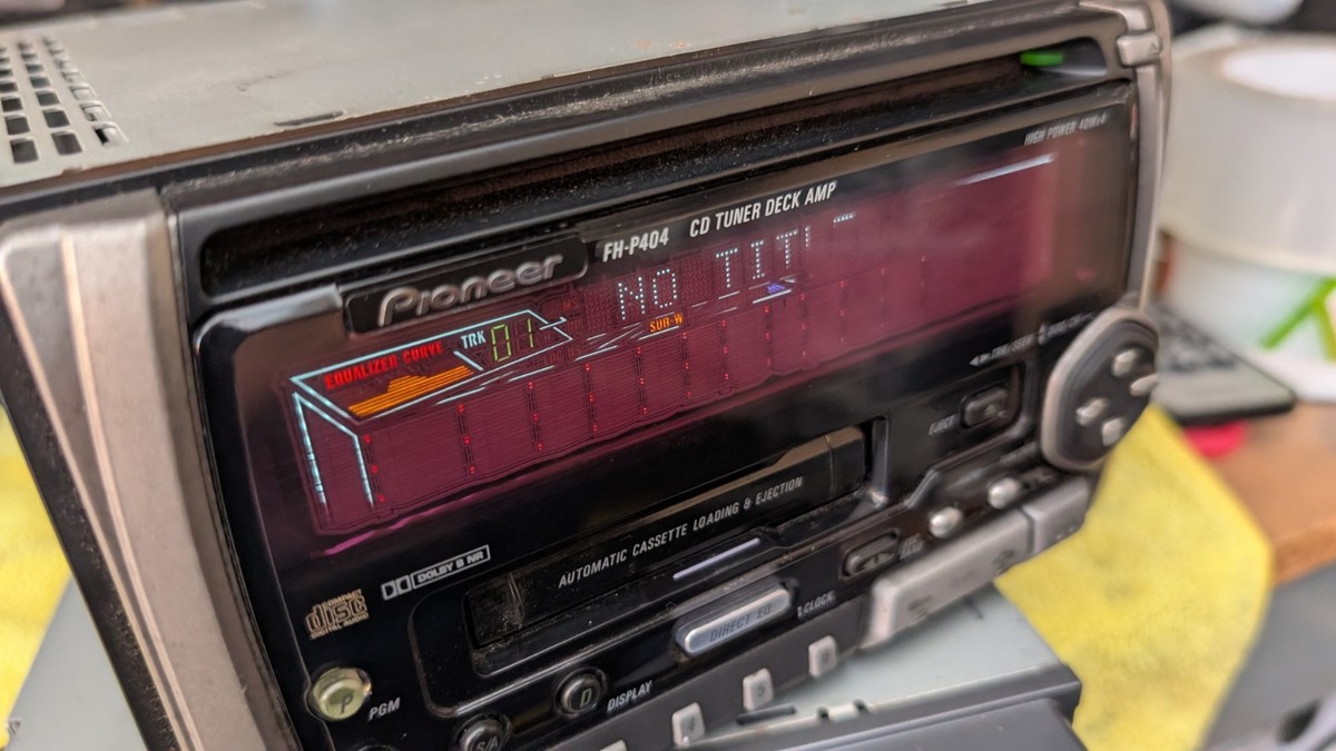 PIONEER FH-P404 CD CASSETTE PLAYER 2DIN CAR AUDIO Bluetooth | eBay