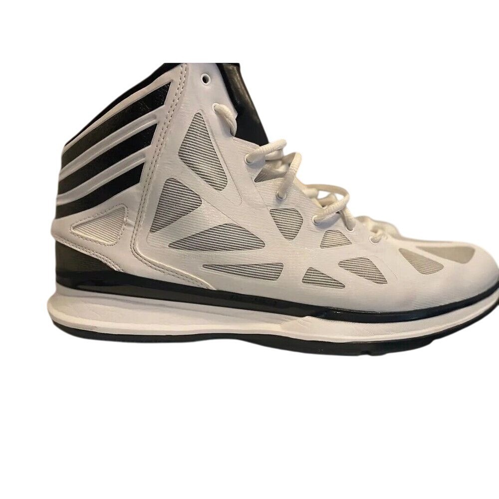 Men's Athletic Sneakers White Black Size 14 #563