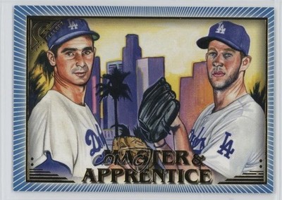2019 Gallery Master and Apprentice Blue /99 Sandy Koufax Clayton Kershaw HOF g5e