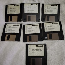 7 Microsoft Windows CD-ROM Setup Boot Disk - 3.5" Floppy Vintage Software '93