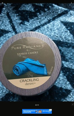 Yankee Candle Pure Radiance Mit Holzdocht Kaminfeuer RARITÄT