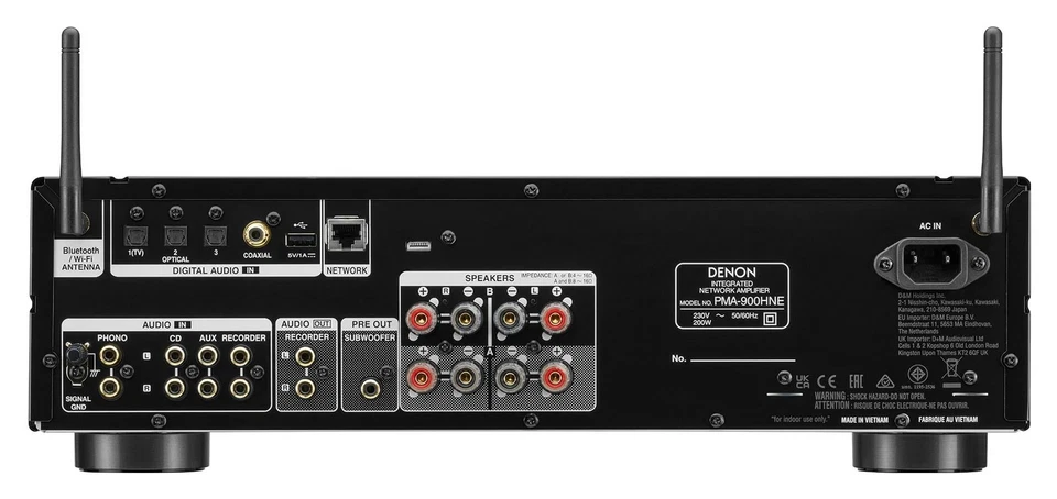 Denon Amplificatore HI FI 2.0 HEOS Streamer Premium silver PMA900HNE 85w per - Immagine 2 di 4