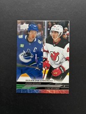 2024-25 Upper Deck Series 1 Quinn Hughes, Luke Hughes Checklist #199 NHL Hockey