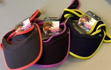 3 Scunci Black Everyday Active Ultra Comfy Super Stretch Tie Back Visor Cap