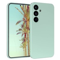 HandyhüLle FüR Samsung Galaxy S25 Silikon Back Cover Schutz Handy Case MintgrüN