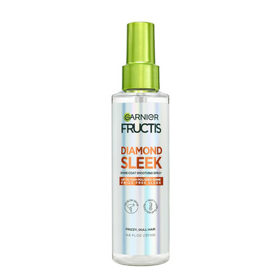 Garnier Fructis Diamond Sleek Hair Shine Spray, Frizz Control and Heat Protectan