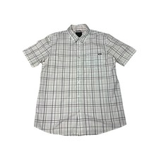 Oakley Men's Plaid Short Sleeve Button Up Shirt Large Regular Fit Casual
