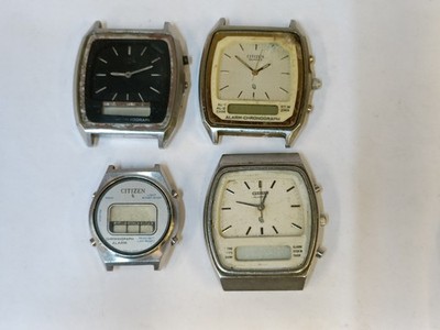NOT WORKING REPAIR SPARE FOR PARTS CITIZEN ANA-DIGI QUARTZ JAPAN 4 PIECE LOTT