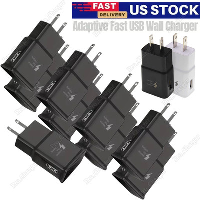 For Samsung Galaxy S24 S23 S22 S21 S20 Fast Charger Adapter USB Wall Charger Lot