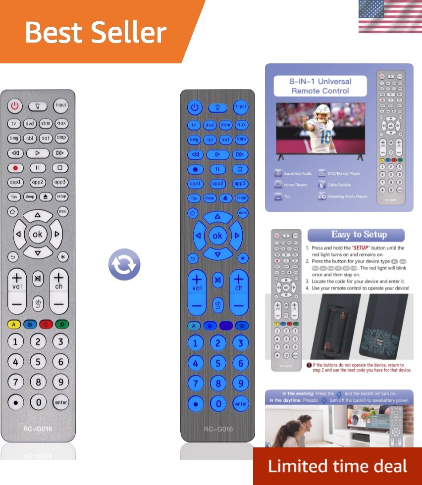Control With Backlit Design - Fast Response & Easy Setup