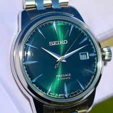Seiko Presage SRPE15J1  Mockingbird  Green Dial Automatic 41mm Bracelet NIB JDM