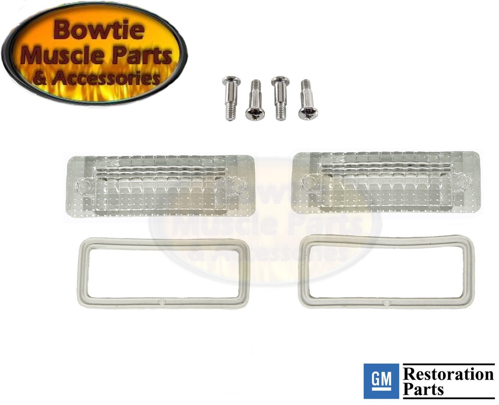69 1969 CAMARO RS RALLY-SPORT REVERSE BACK-UP LIGHT LENS SET 5961500