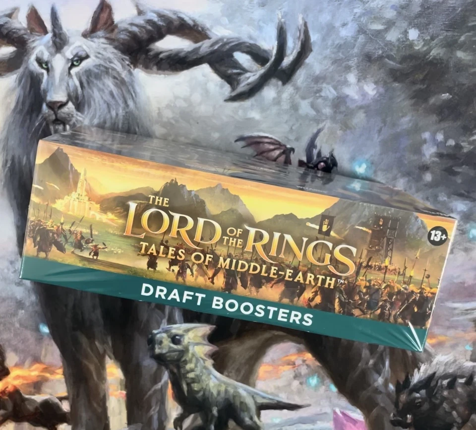 Magic The Gathering Tales of Middle Earth LOTR Draft Booster Box Sellado Nazgul Orcish Bowmasters Foto 2 de 2