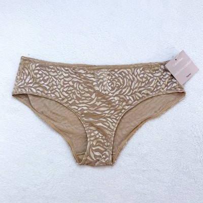 Calvin Klein Gold Print Women s Panties Seductive Comfort Size S NWT Underwear