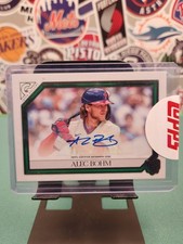 2021 Topps Gallery Green Auto Alec Bohm RC 85/99