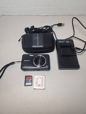 Sony Cyber-shot DSC-WX9 16.2MP Digital Camera w/8GB SD Card- Black TESTED