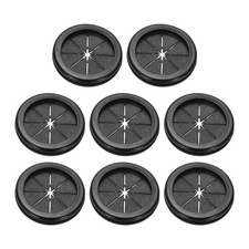 1.6" Drill Hole Rubber Grommets, 8Pcs Desk Grommet Cable Grommet, Black