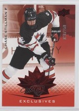 2021 Upper Deck Team Canada Juniors Exclusives 30/250 Chase Stillman #22 d4e
