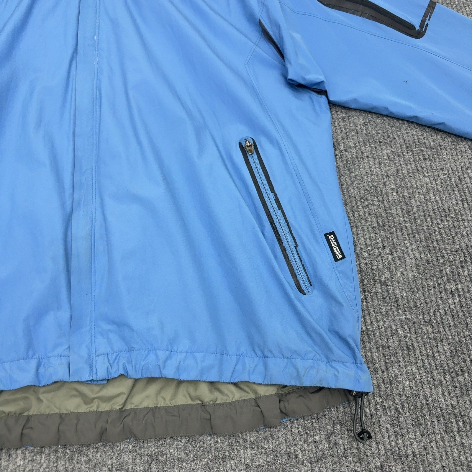 Columbia Jacket Mens XL Blue Polyester Titanium Windstopper Hooded Gorpcore - second product detail image