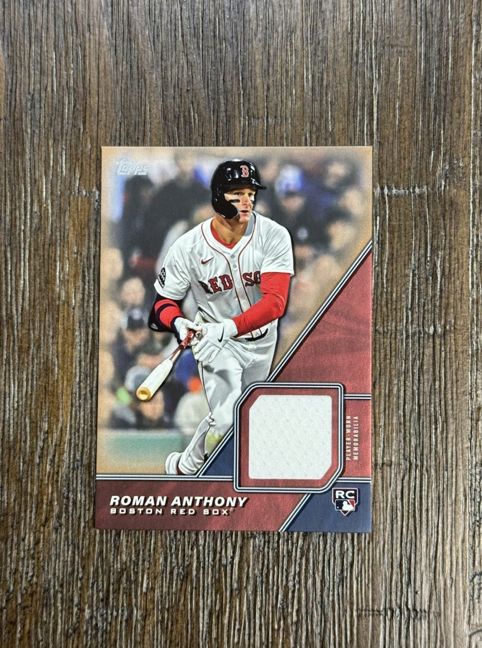 ROMAN ANTHONY RC 2026 Topps Major League Material Relic Gold 41/50 #MLM-RAN Bost