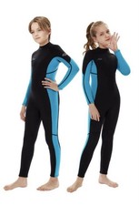 Hevto Wetsuit Kids 3/2mm Neoprene Full Suits Surfing Diving Water Sport, Size 12