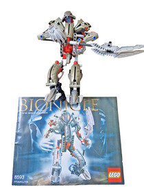LEGO Bionicle 8593 Makuta Teridax Villain Mata Nui with Kraahkan and Instruction