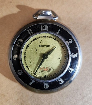 Vintage Sentinel Pocket Watch Art Deco