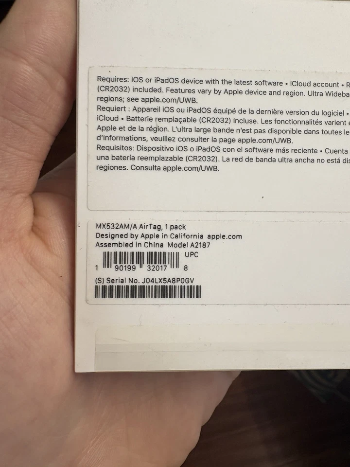 Apple AirTag Bluetooth Tracker - Silver (MX532AM/A) - Image 3 of 4