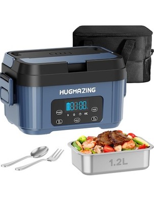 HUGMAZING Self-Heating Electric Lunch Box For Adults, Men Women  Rechargeable