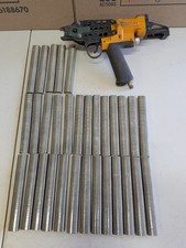 STANLEY SC743 HOG RING TOOL PNEUMATIC UPHOLSTERY W/ 31 STICKS OF RINGS
