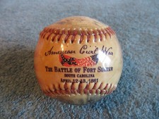 Battle Of Fort Sumter US Civil War 150th Commemorative Baseball doubleday