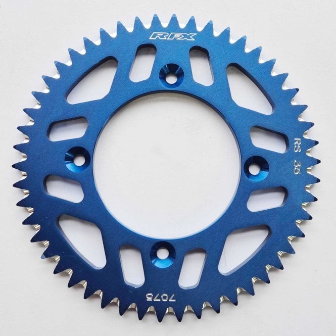 RFX Pro Series Elite 52T REAR 428 Pitch Sprocket - YZ80/85 RM80/85 (Blue)