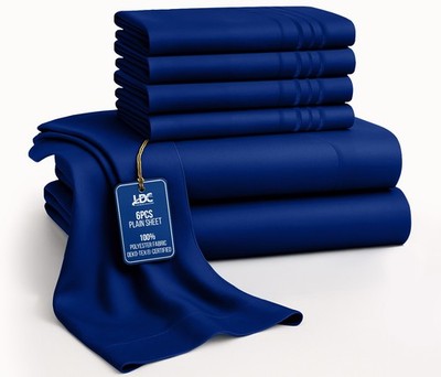 1800 Series 6 Piece Bed Sheet Set Soft Deep Pocket Twin King Queen Full Sheets