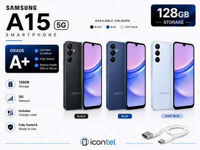 Samsung Galaxy A15 5G 128GB entsperrt Android Smartphone - Farben - makellos A++