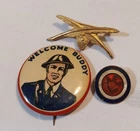 LOT OF 3 WW1 US MILITARY PINS