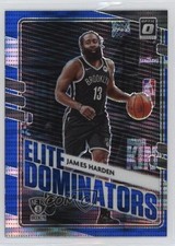2020 Panini Donruss Optic Elite Dominators Blue Pulsar Prizm James Harden 15ej