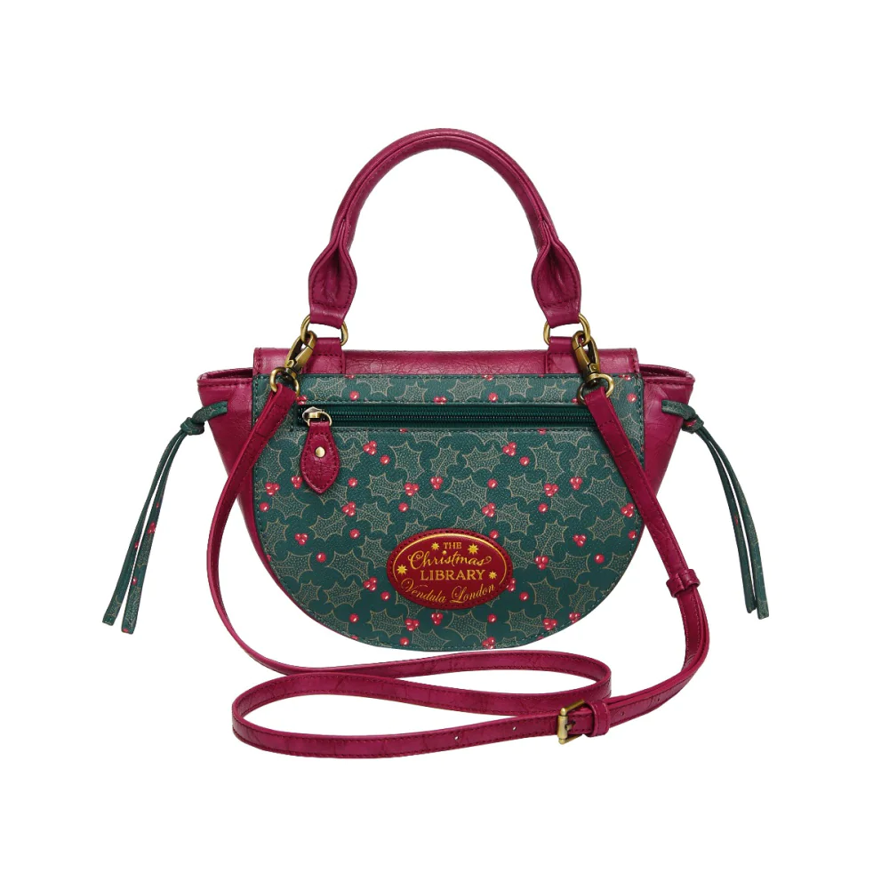Vendula London Christmas Library Winged Top Handle Bag Available