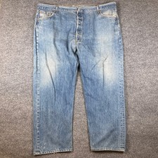Vintage Levis 501 Jeans Mens 46x29 MEASURED Blue Button Fly Made in USA 90s
