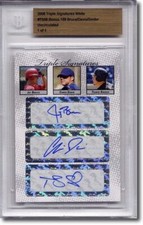 JAY BRUCE * Chris Davis * Travis Snider Autograph Rookie Auto BGS 1/1