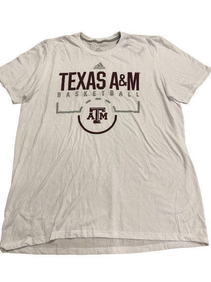 Футболка Adidas NCAA Texas A&M S/S Белая/бордовая EH9610 