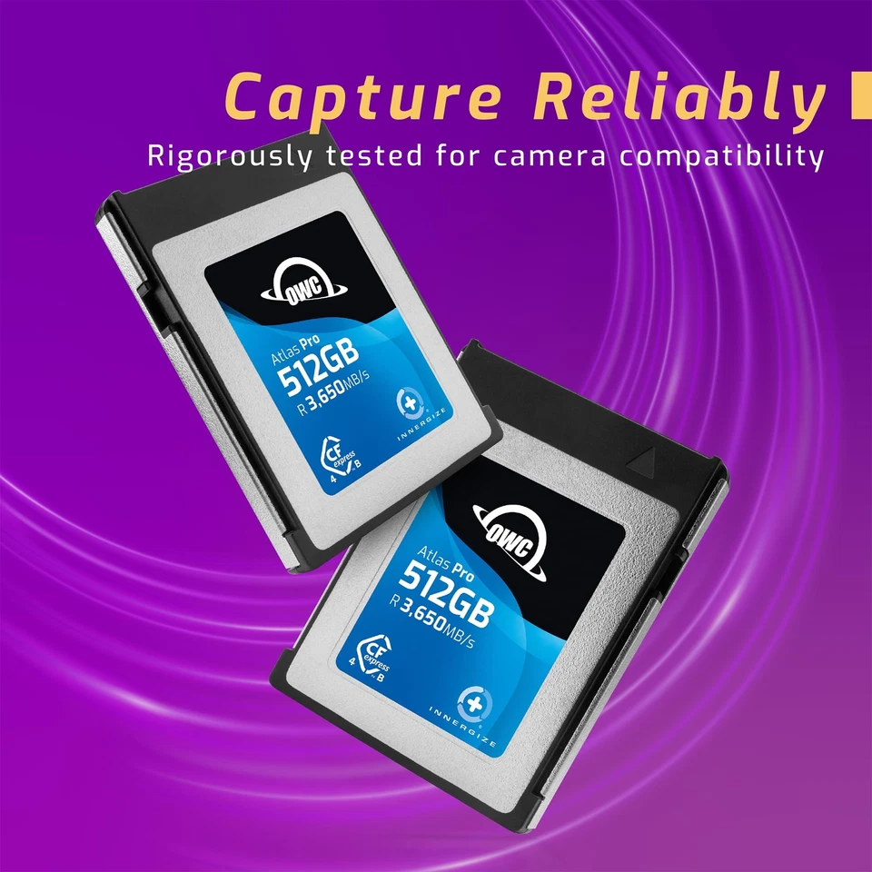 OWC 512GB Atlas Pro High-Performance CFexpress 4.0 Type B Memory Card - Image 4 of 4